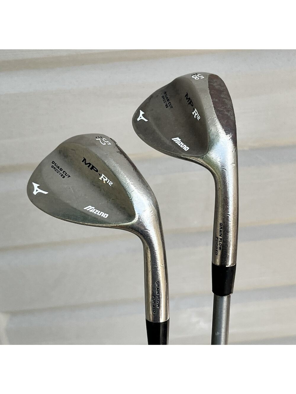 Mizuno MP-R12 52 07 / 58 10 2pcs Wedge Set RH Steelfiber Regular Graphite "FAIR"